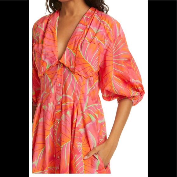 Farm Rio Bright Forest Shirtdress - Picture 4 of 10